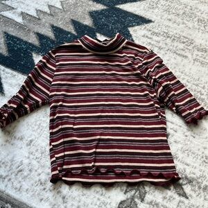 Baby tee with mock neck size